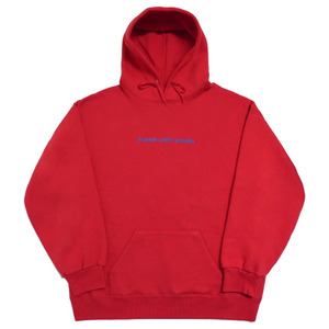 FRAY/프레이 Logo Hood Sweater-Red