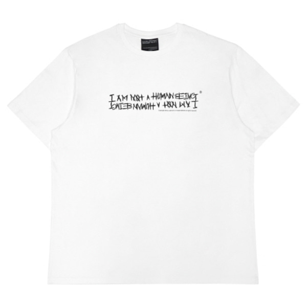 아임낫어휴먼비잉New Basic Logo T-Shirts-White